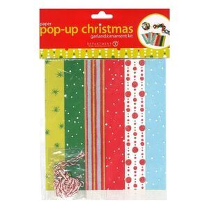 Department 56 Paper Garland Craft Kids Fun Activity NEW
